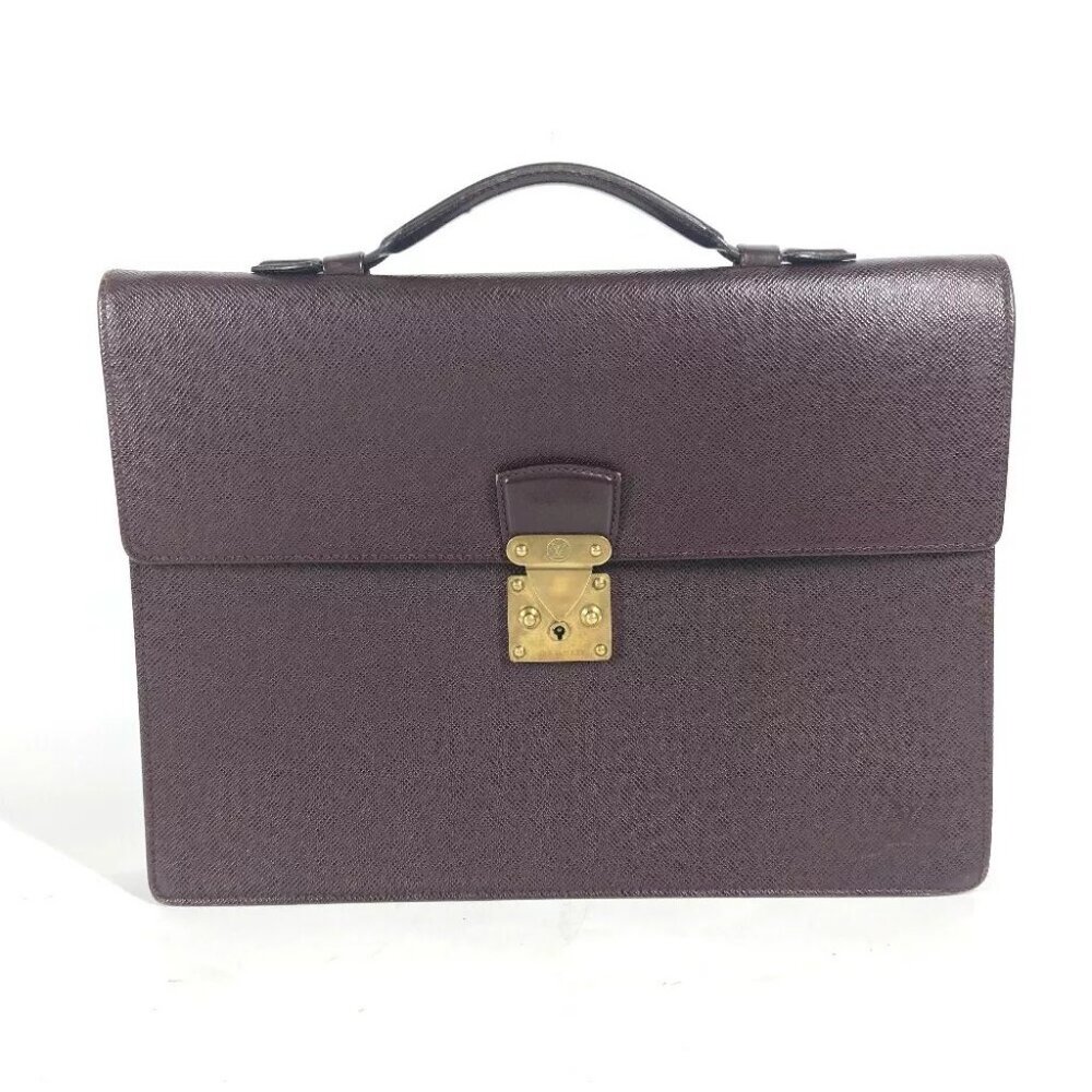 LOUIS VUITTON Taiga Serviette Clad Document bag, briefcase Business bag
